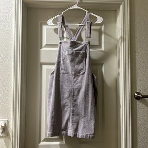 Corduroy overall dress